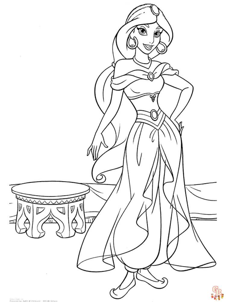 Coloriage Jasmine