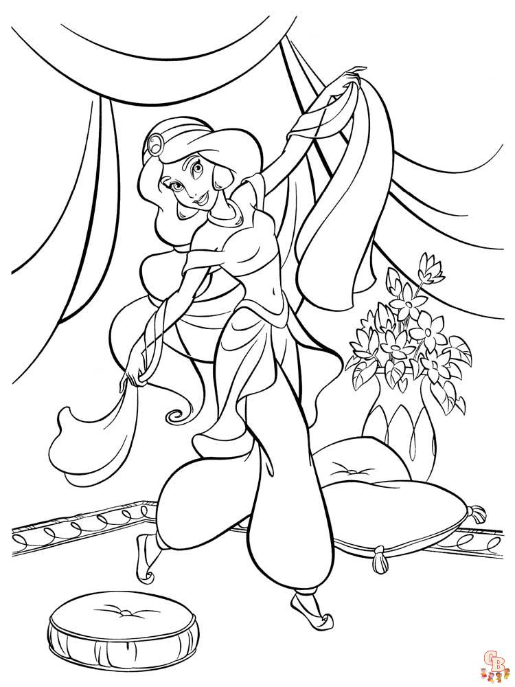 Coloriage Jasmine