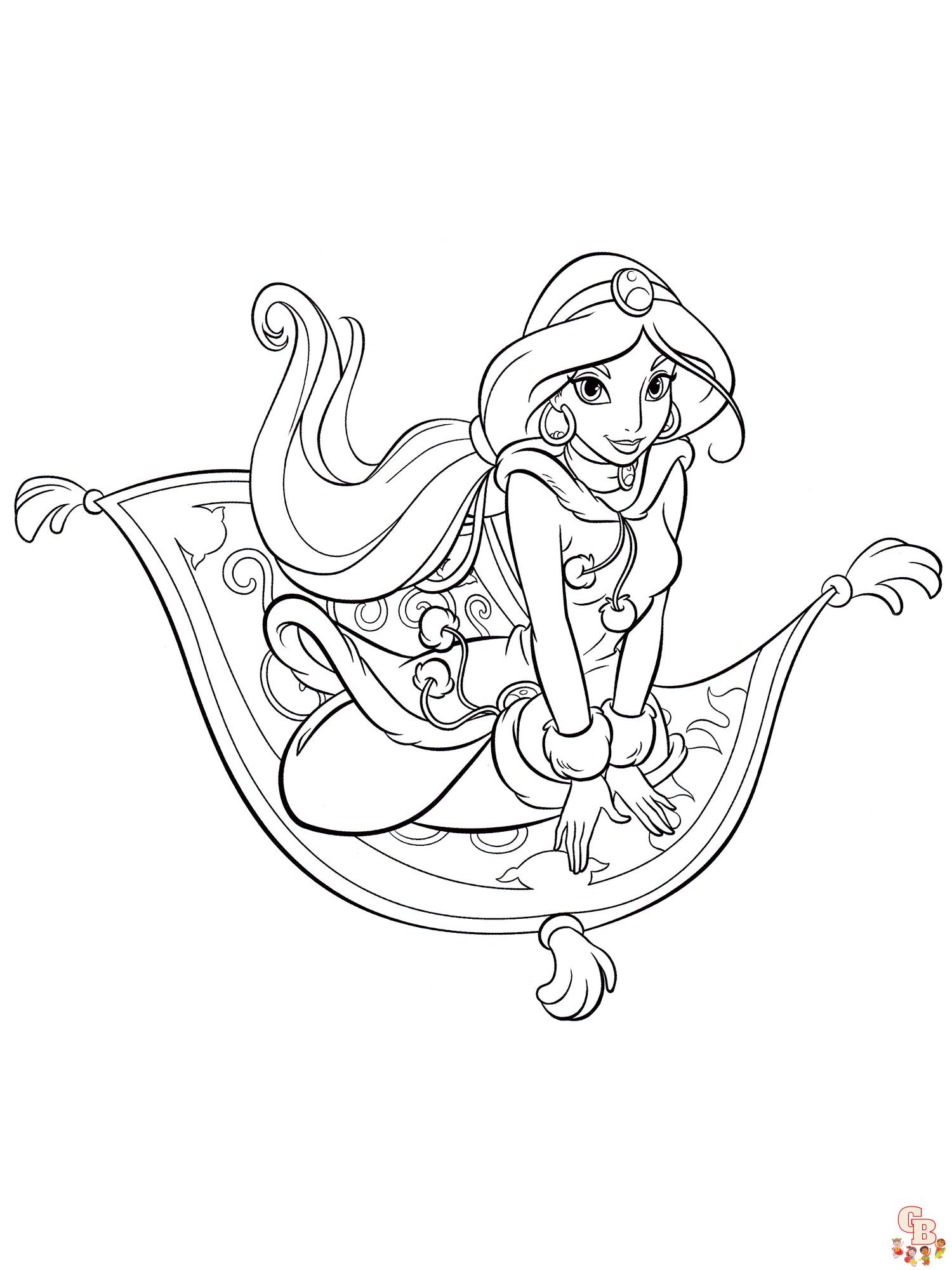 Coloriage Jasmine