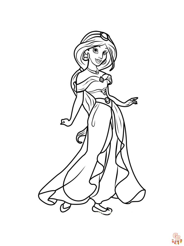 Coloriage Jasmine