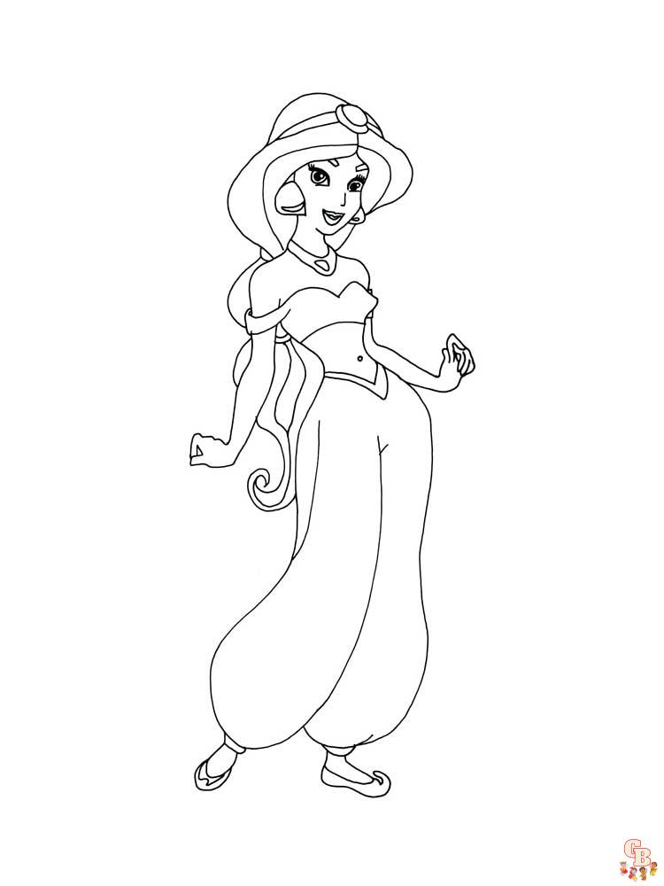 Coloriage Jasmine