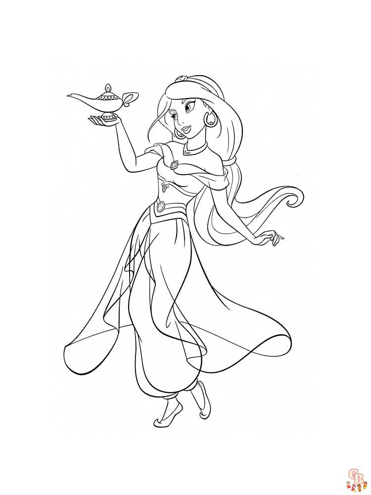 Coloriage Jasmine