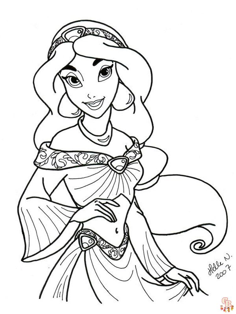 Coloriage Jasmine