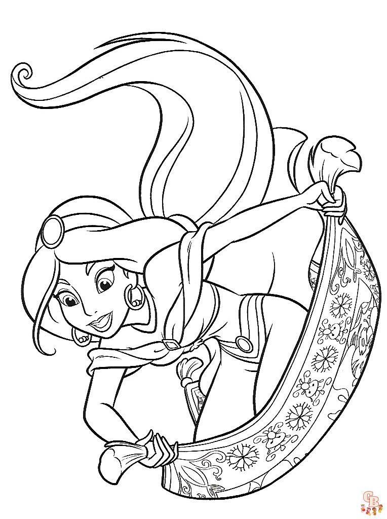 Coloriage Jasmine