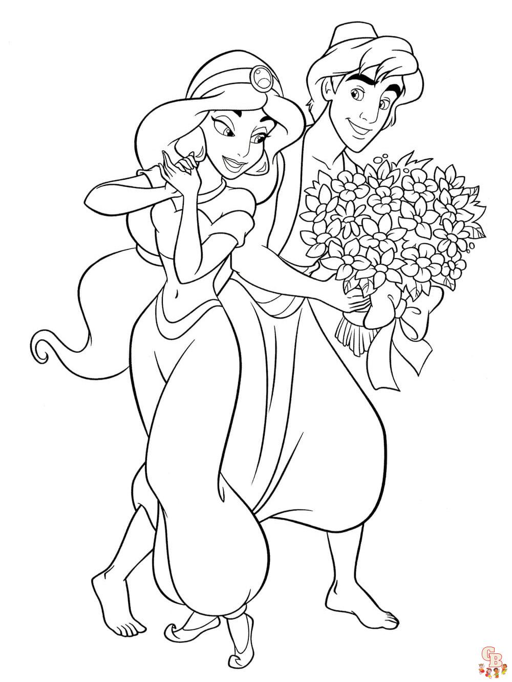 Coloriage Jasmine