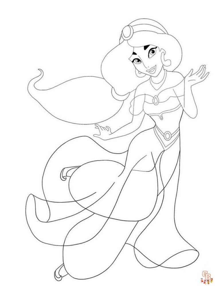 Coloriage Jasmine