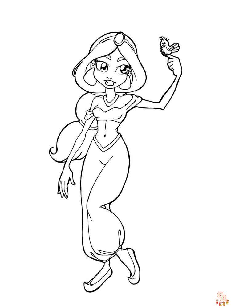 Coloriage Jasmine