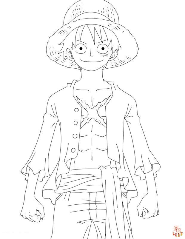 Coloriage Luffy