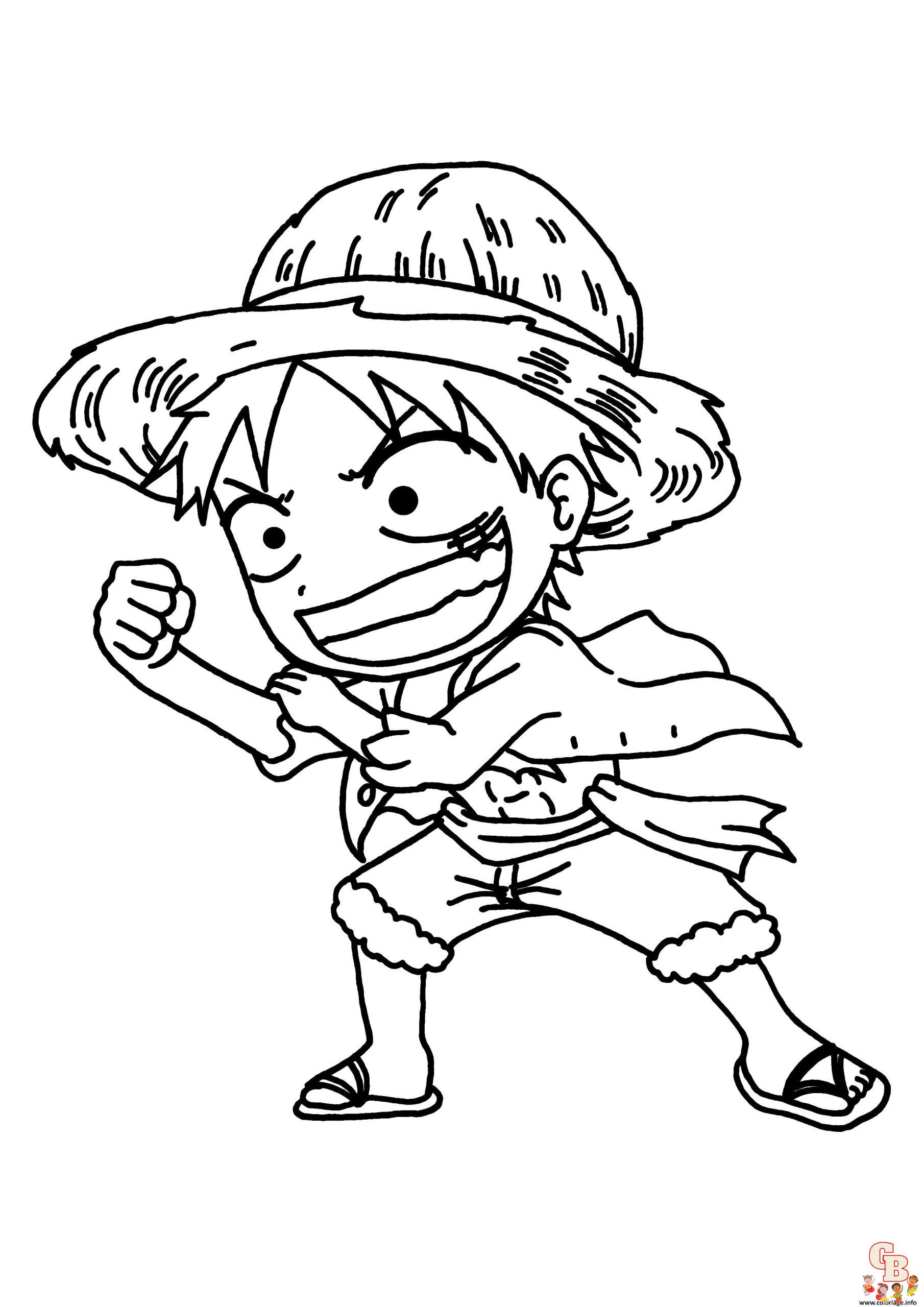 Coloriage Luffy