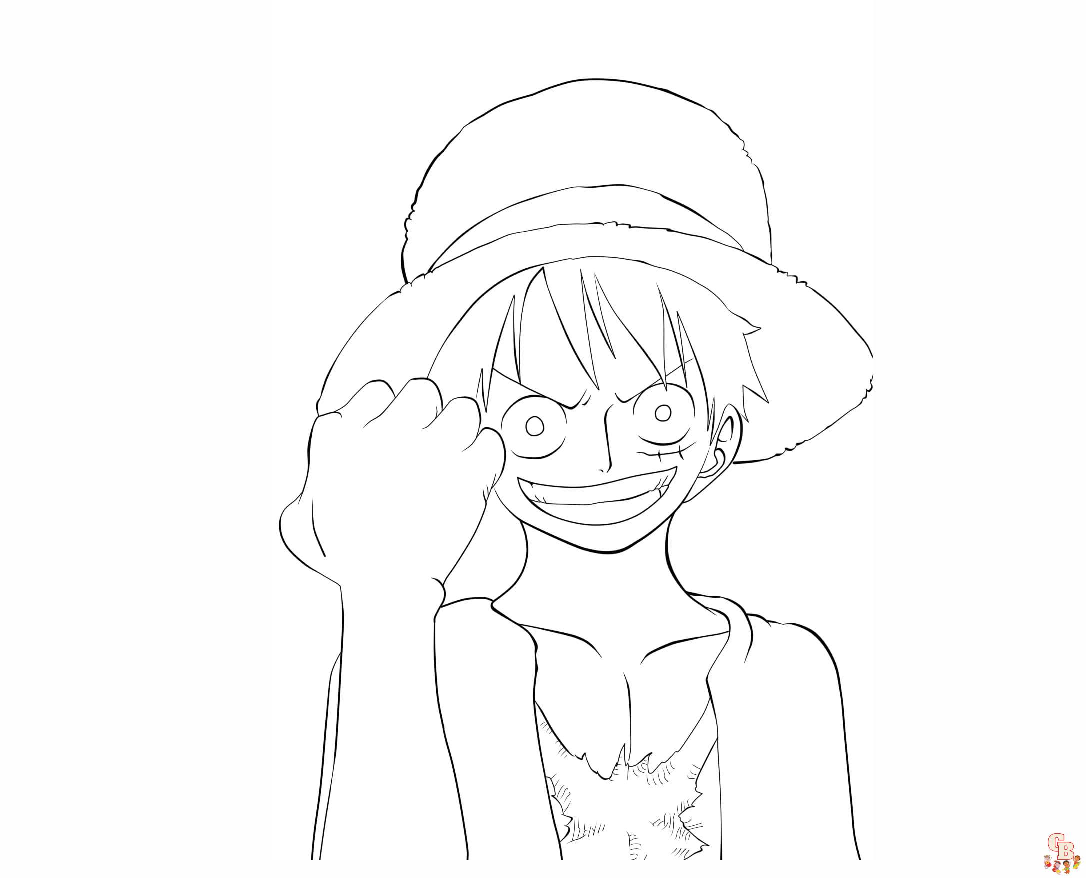 Coloriage Luffy