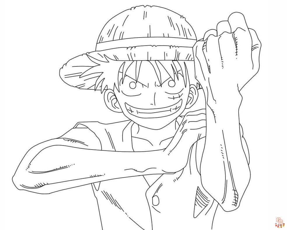 Coloriage Luffy