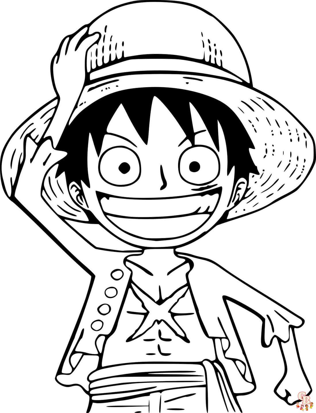 Coloriage Luffy