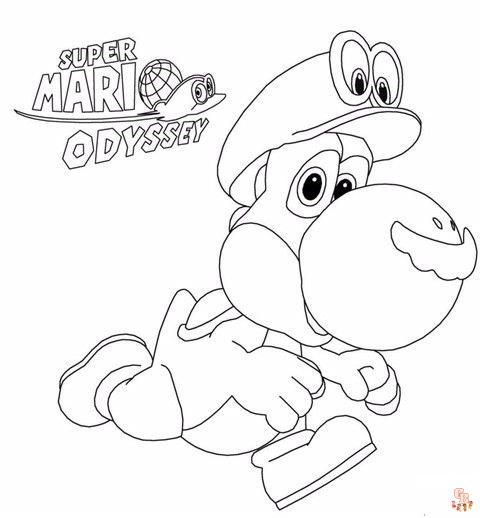 Coloriage Mario Odyssey