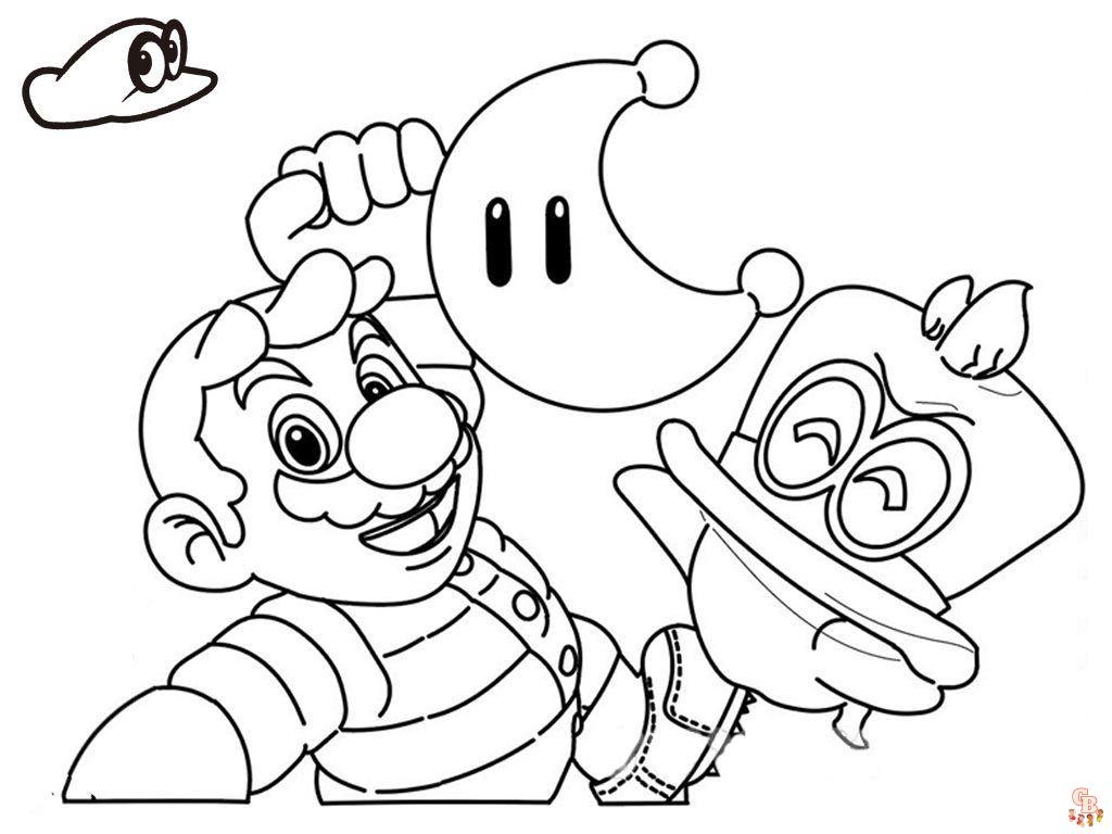 Coloriage Mario Odyssey