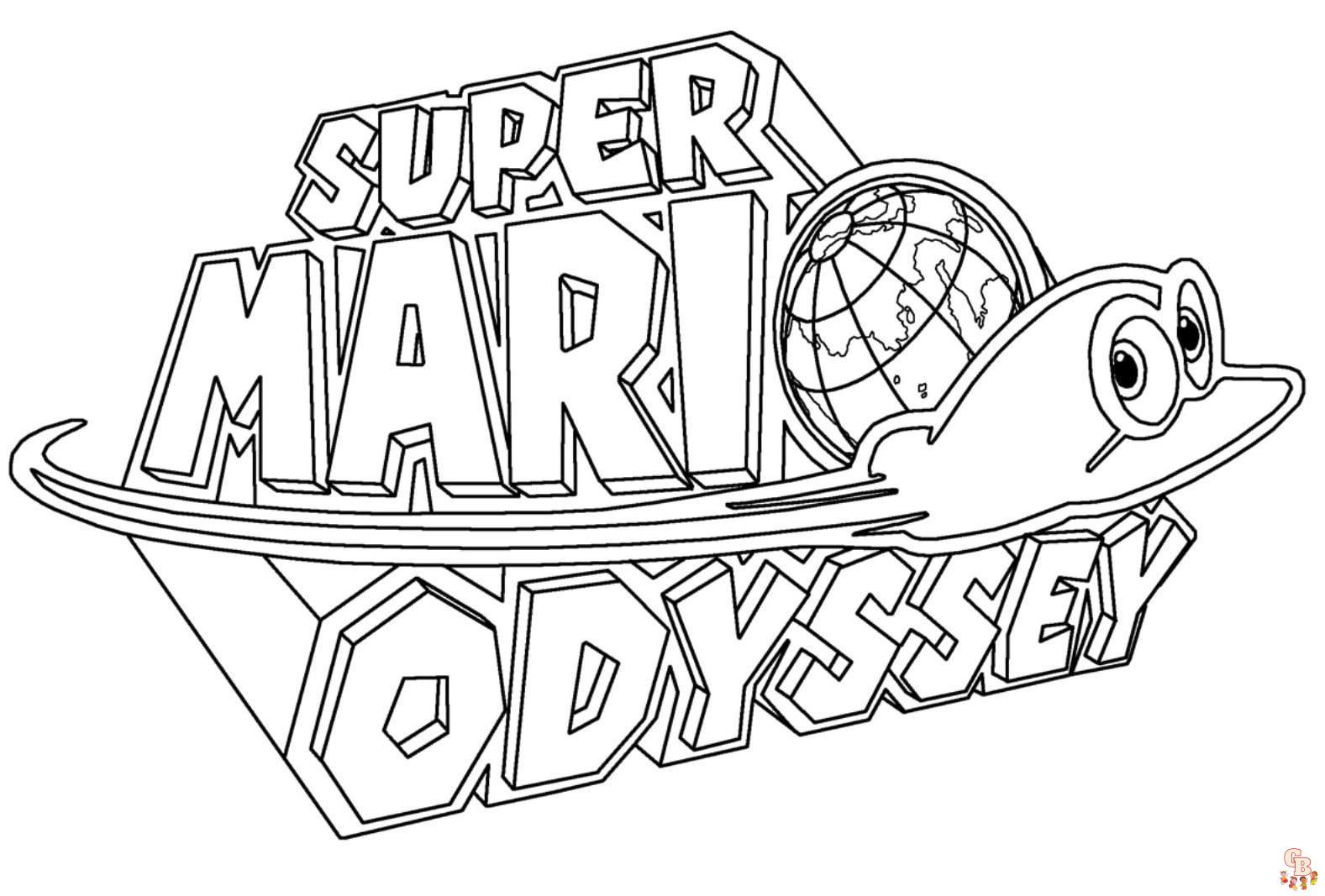 Coloriage Mario Odyssey