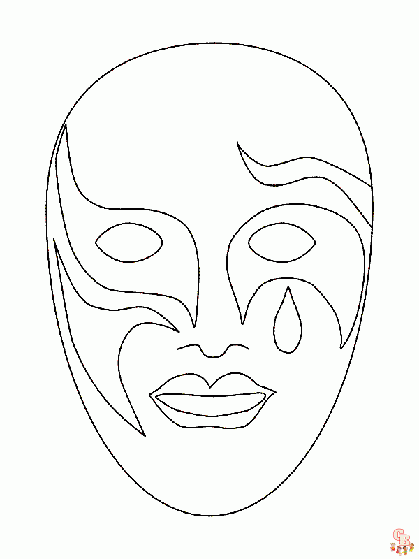 Coloriage Masque