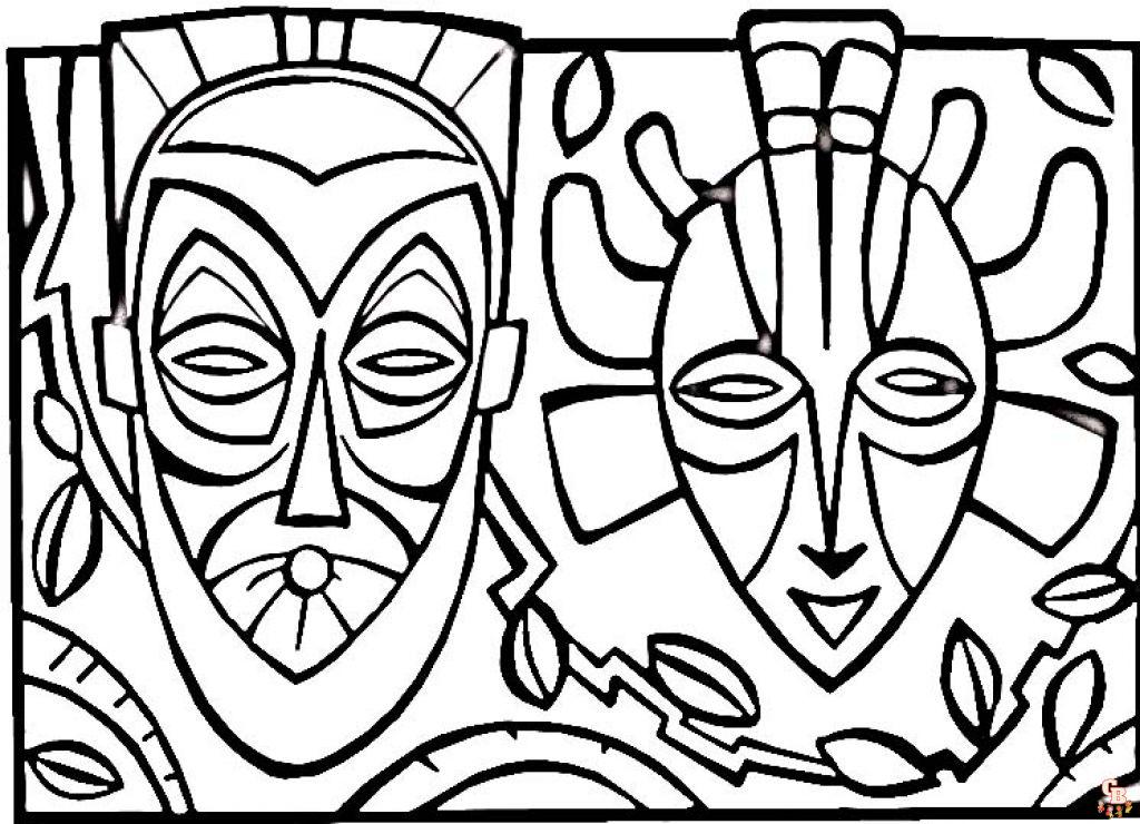 Coloriage Masque