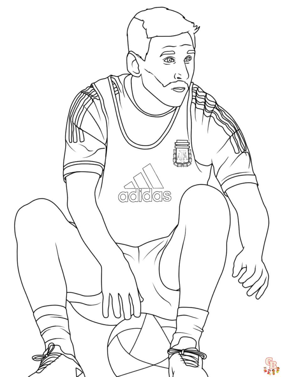 Coloriage Messi