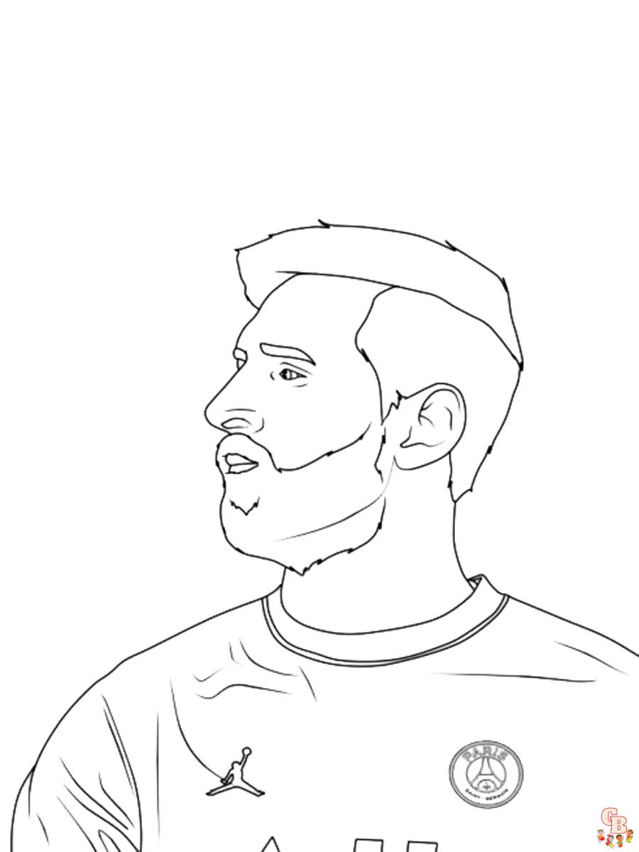 Coloriage Messi