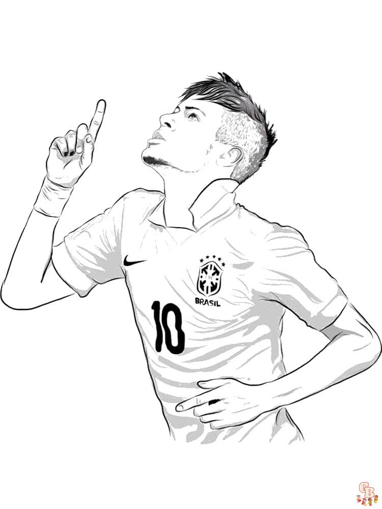 Coloriage Neymar