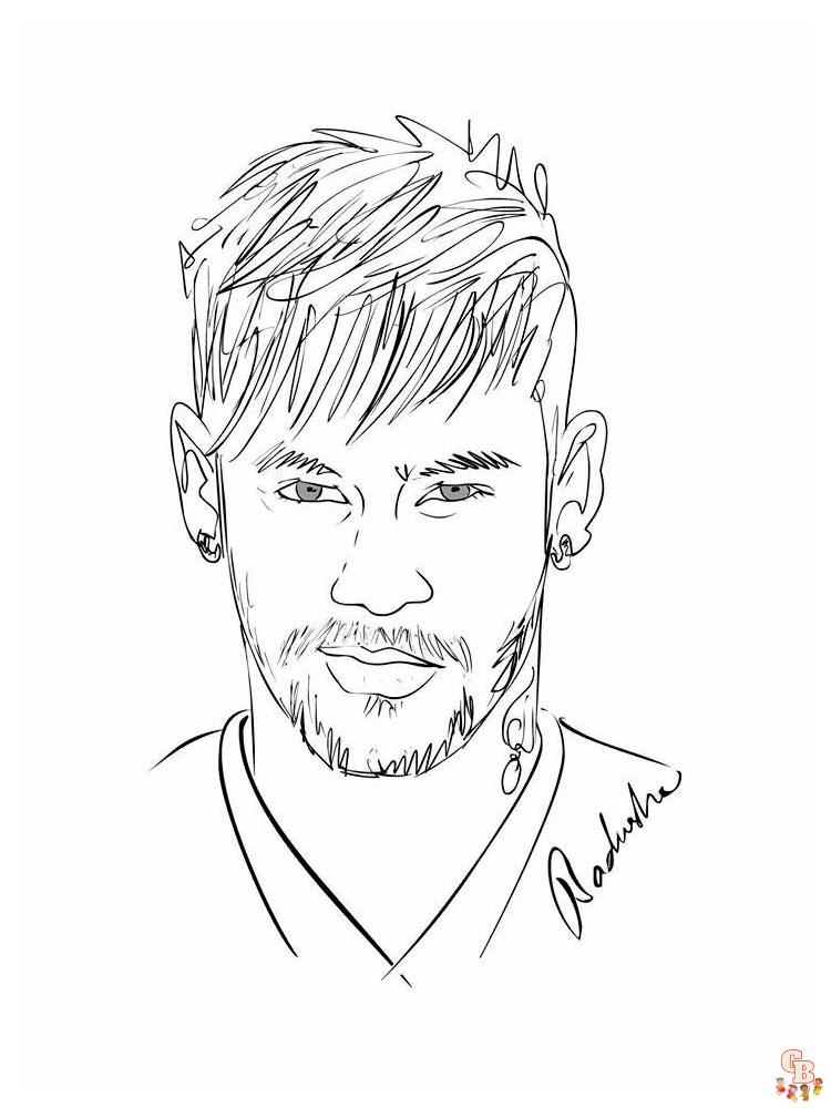 Coloriage Neymar