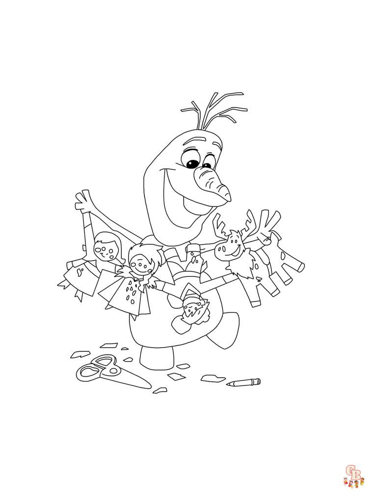 Coloriage Olaf