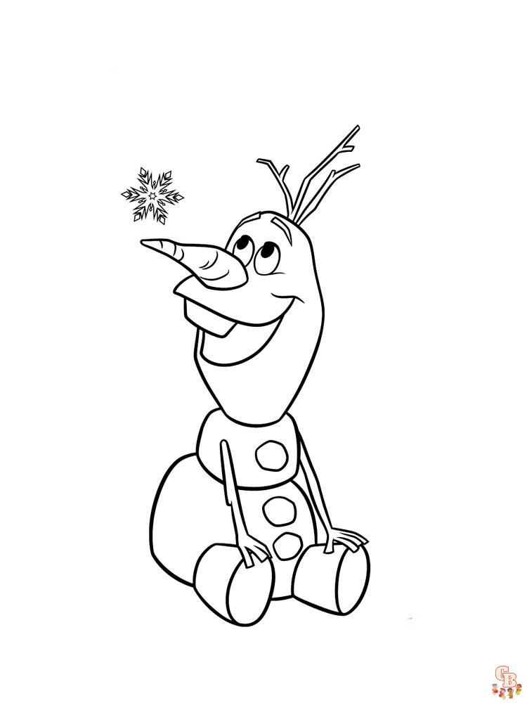 Coloriage Olaf