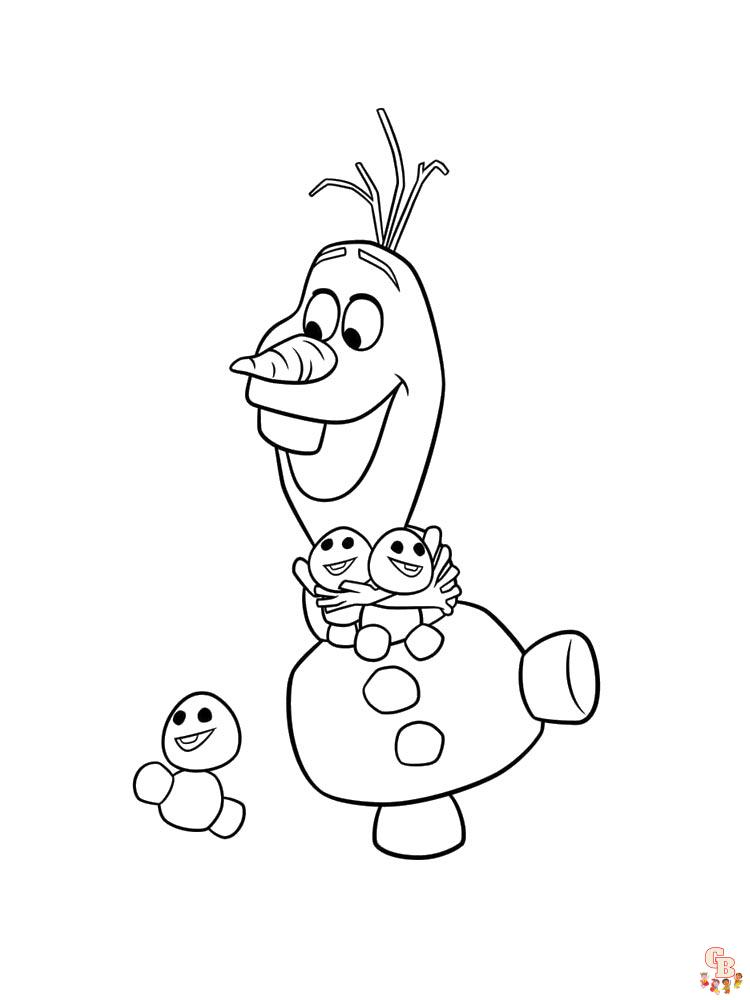 Coloriage Olaf