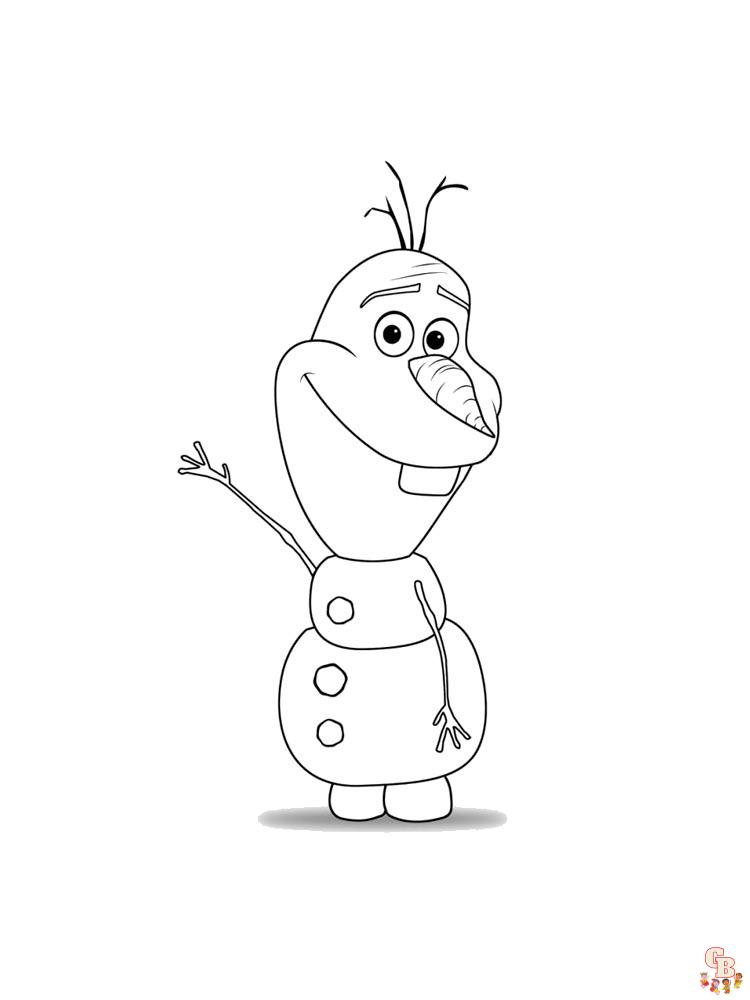 Coloriage Olaf