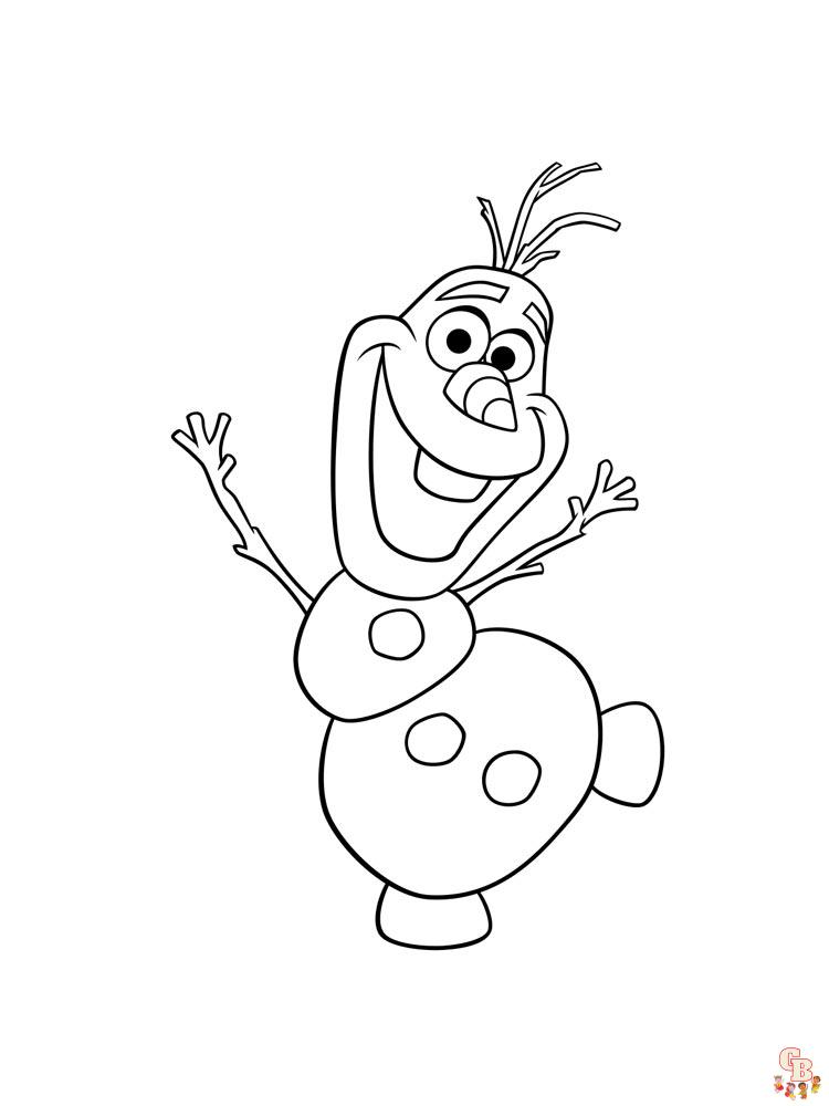 Coloriage Olaf