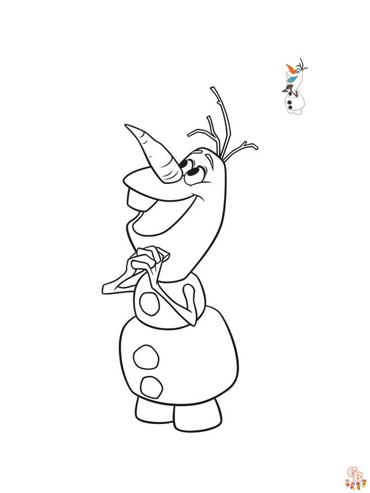 Coloriage Olaf