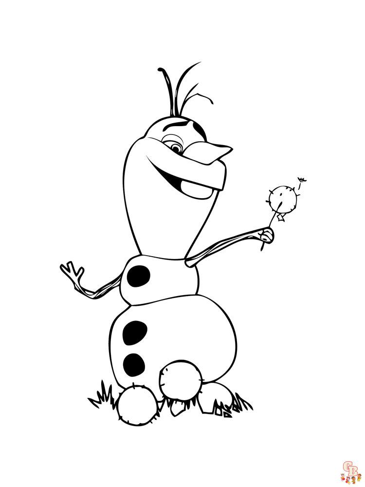 Coloriage Olaf