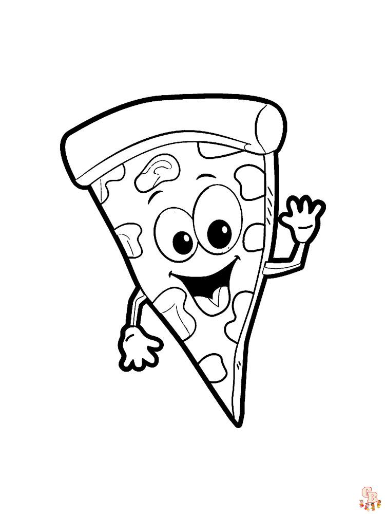 Coloriage Pizza