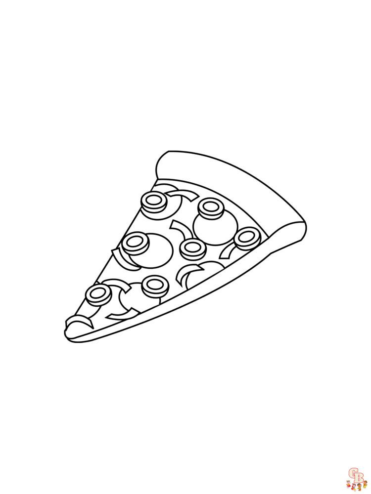 Coloriage Pizza