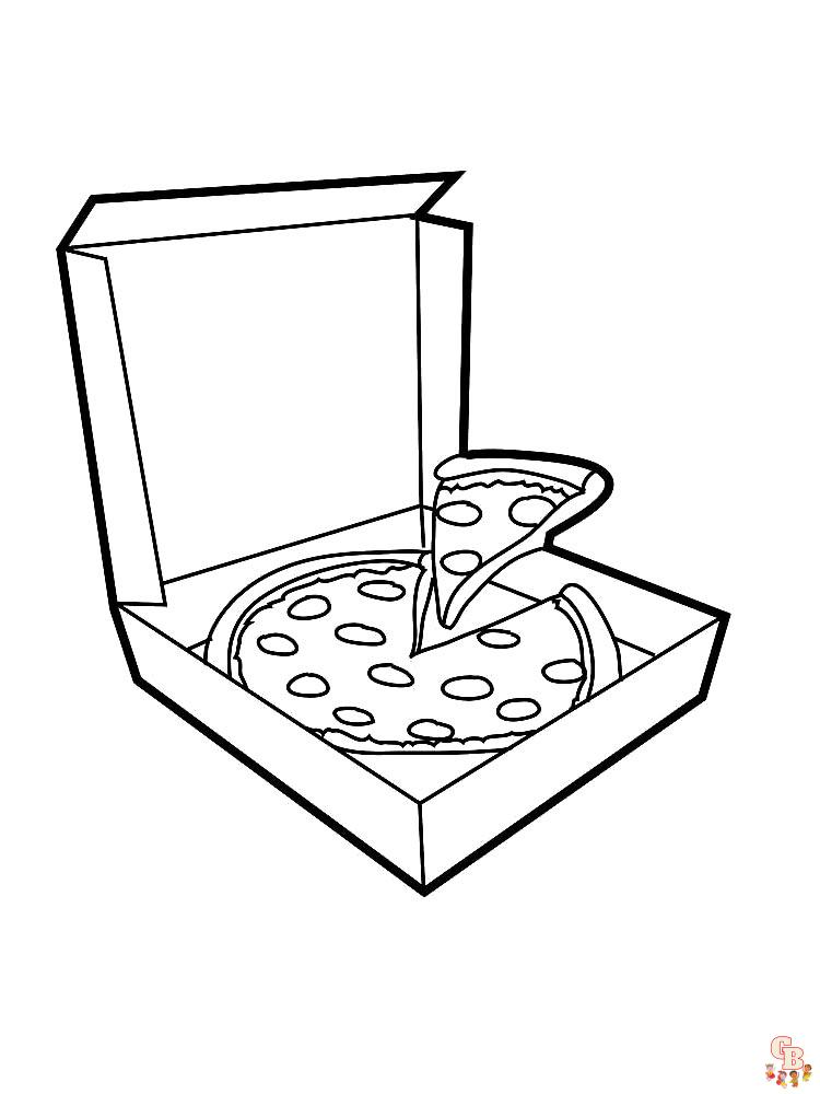 Coloriage Pizza