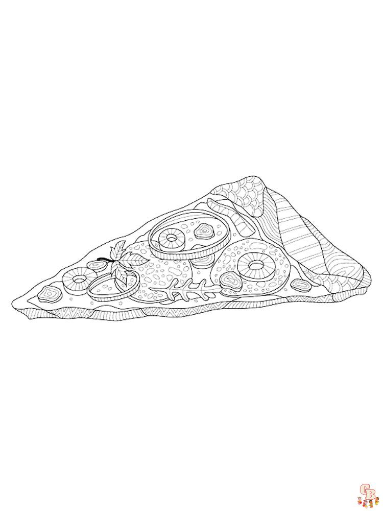 Coloriage Pizza