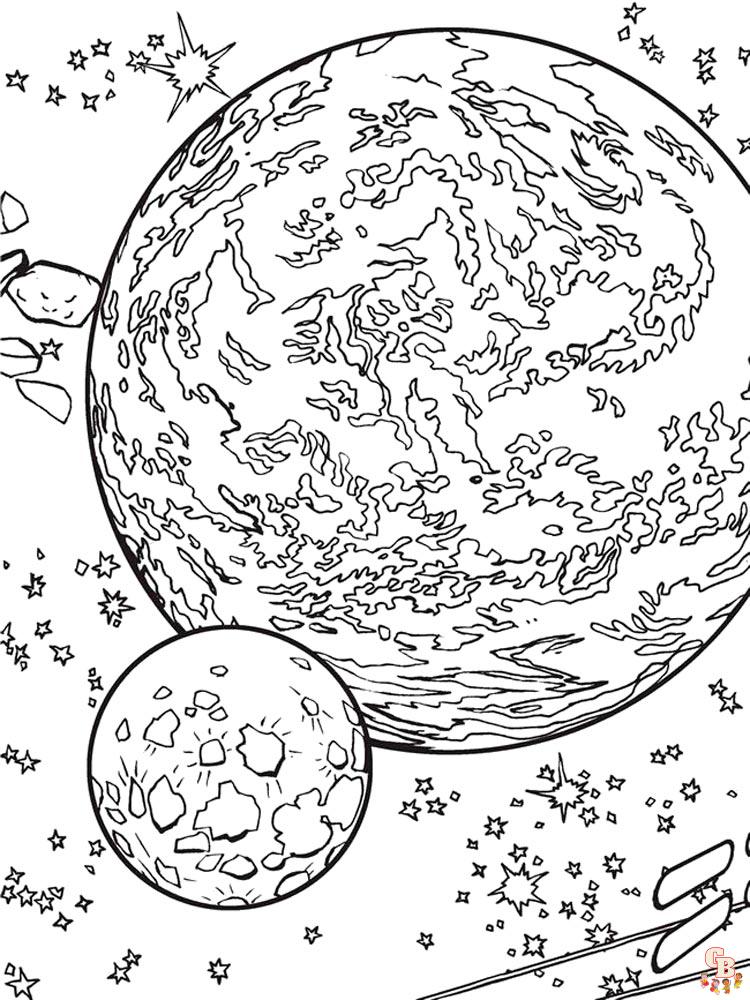 Coloriage Planete