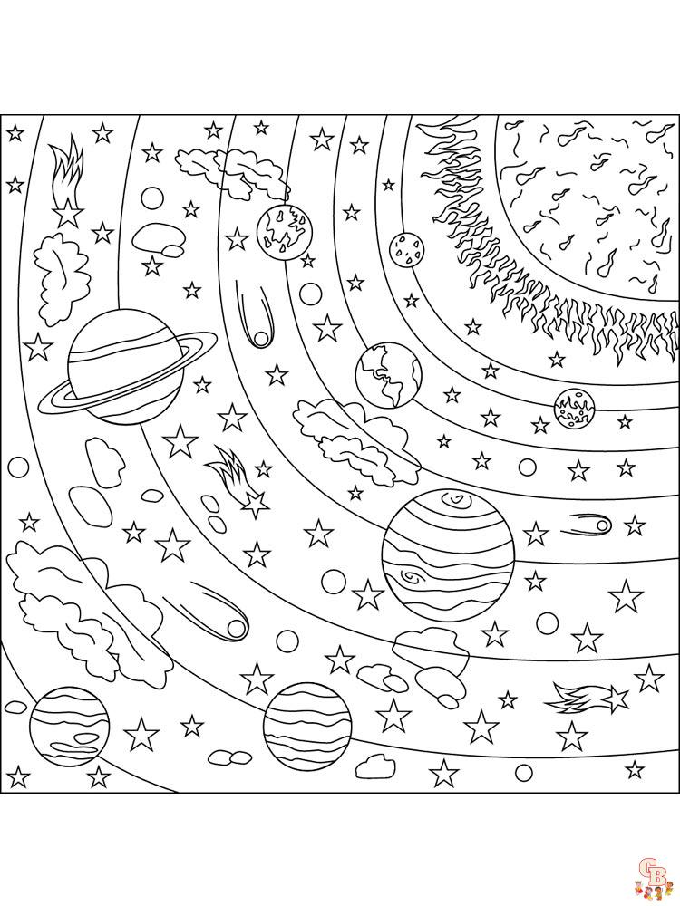 Coloriage Planete