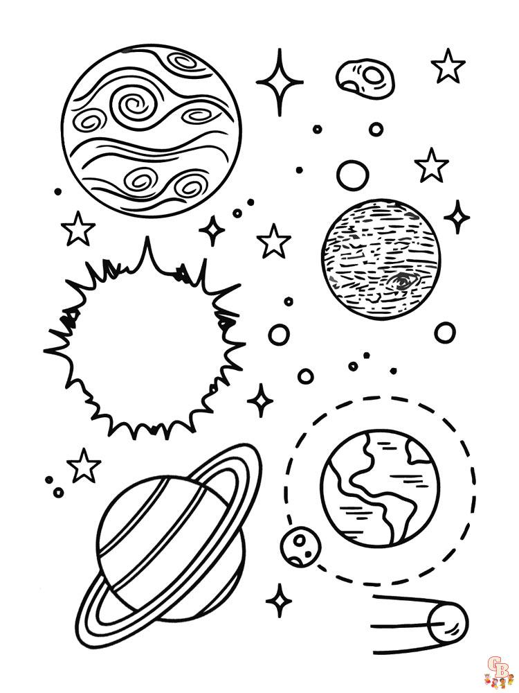 Coloriage Planete