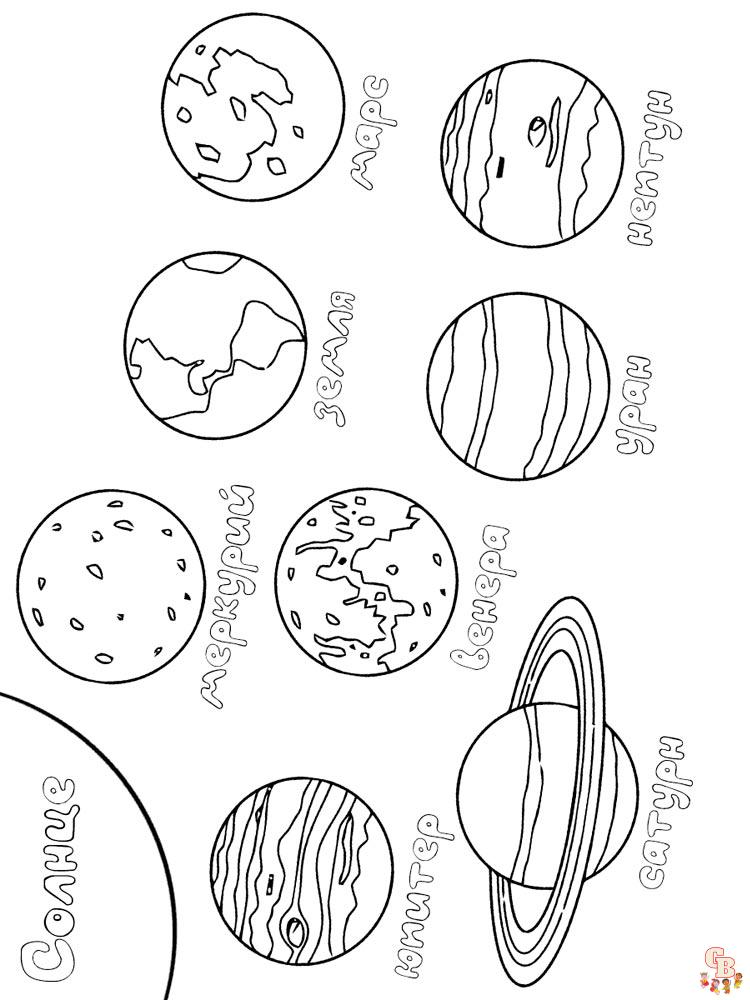 Coloriage Planete