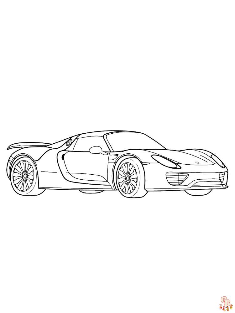 Coloriage Porsche