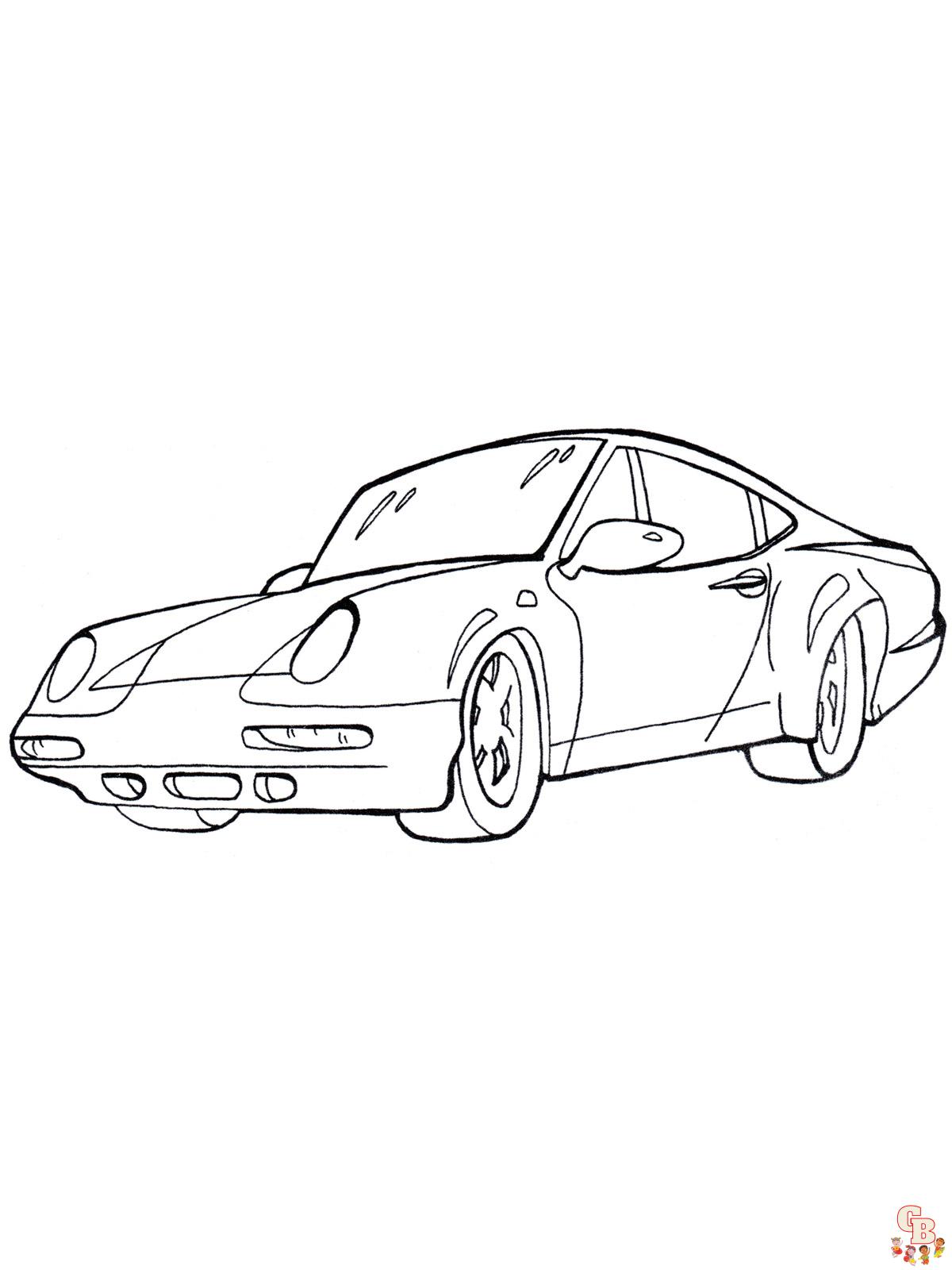 Coloriage Porsche