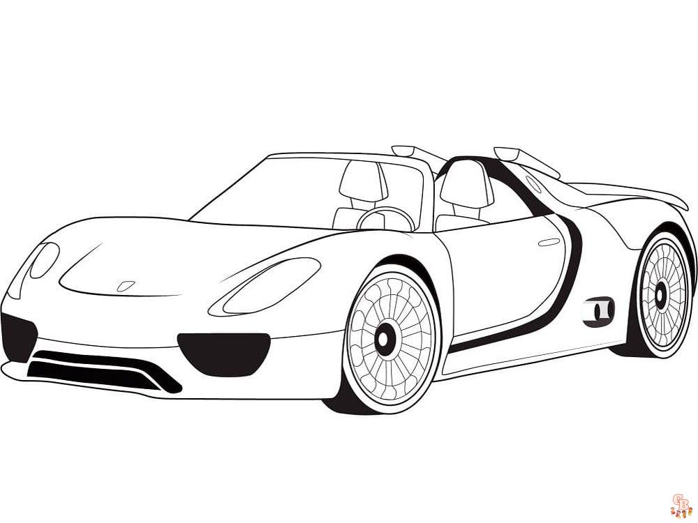 Coloriage Porsche