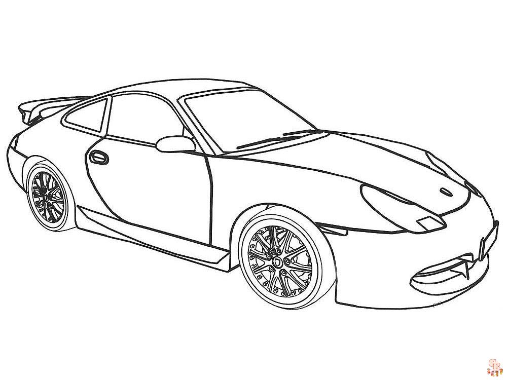 Coloriage Porsche