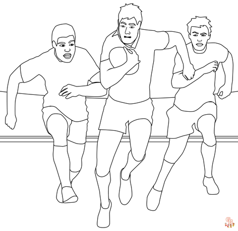 Coloriage Rugby