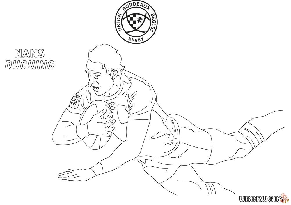 Coloriage Rugby