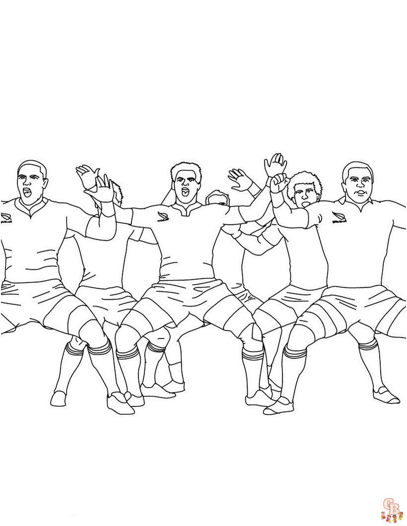 Coloriage Rugby Des Dessins à Imprimer pour les enfant