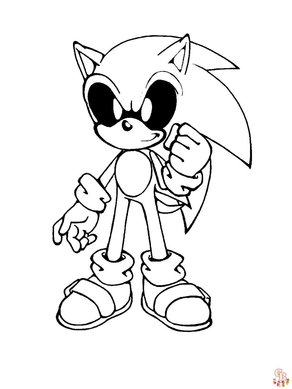 Coloriage Sonic Exe