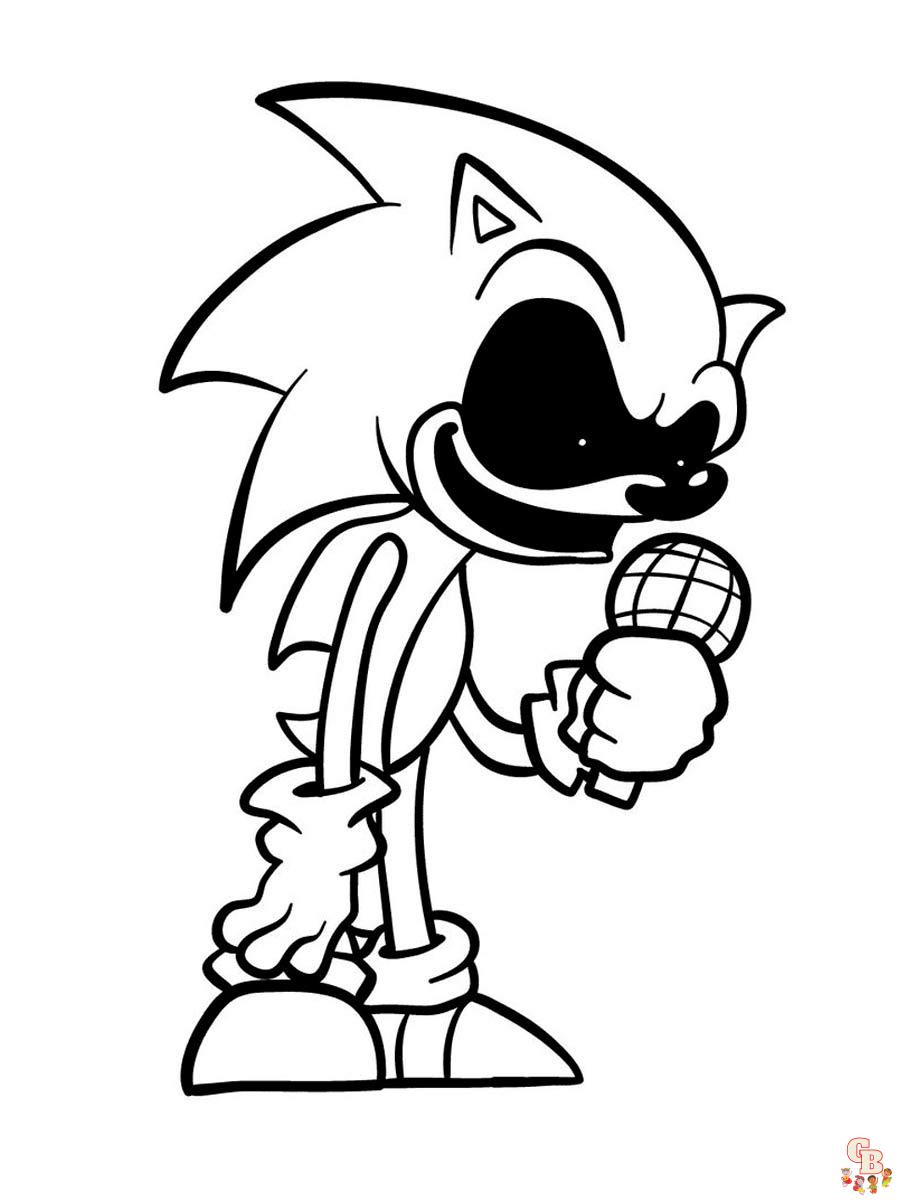 Coloriage Sonic Exe