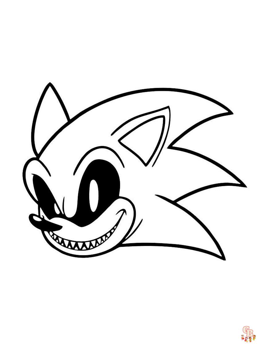 Coloriage Sonic Exe